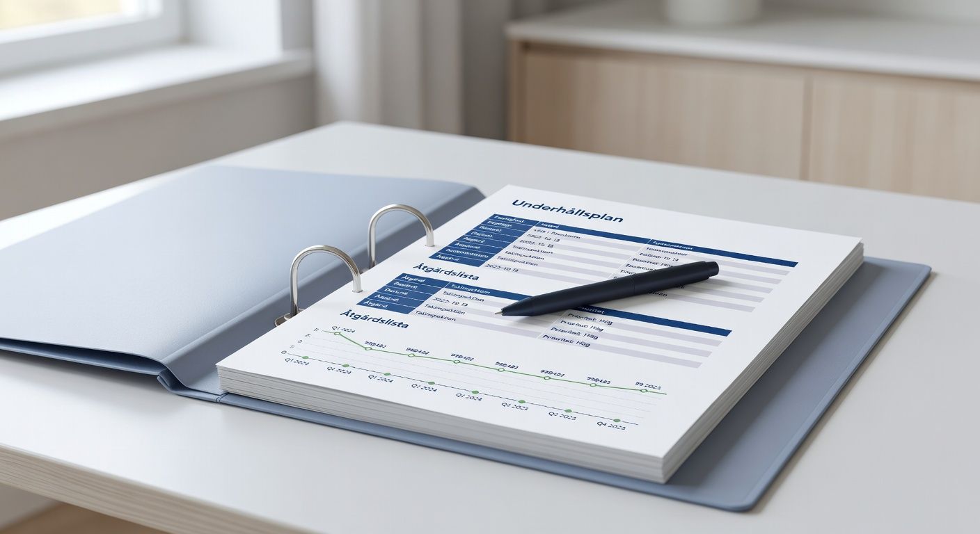 Vad ska en underhållsplan innehålla?