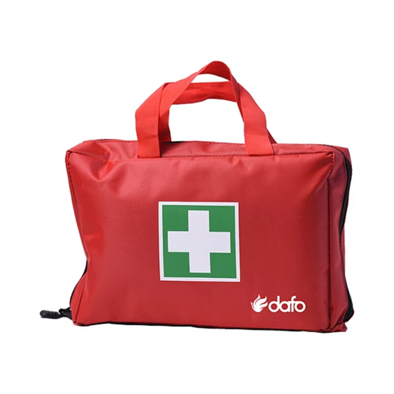 Första hjälpen väska 8-fickors röd
