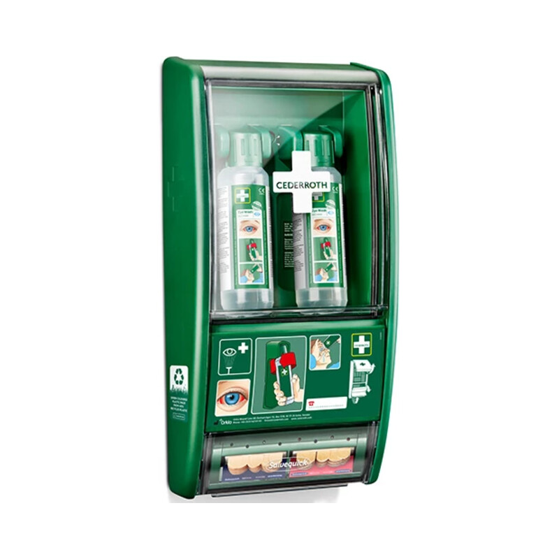 Ögonduschstation & plåsteraut